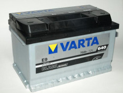 Аккумулятор Varta black Dynamic 570 144, авто аккумулятор Varta E9 Black - 70 Ah, габаритные размеры  278x175x175, пусковой ток 640А