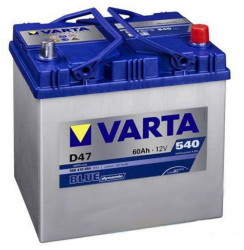 Аккумулятор Varta blue Dynamic 560 410, аккумуляторы Varta D47 blue - 60 Ah, габаритные размеры  232x173x225, пусковой ток 540А