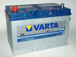 Аккумулятор Varta blue Dynamic 595 405, аккумуляторы Varta G8 blue - 95 Ah, габаритные размеры  306x173x225, пусковой ток 830А