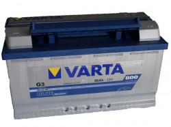 Аккумулятор Varta blue Dynamic 595 402, аккумуляторы Varta G3 blue - 95 Ah, габаритные размеры  353x175x190, пусковой ток 800А