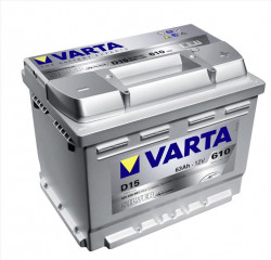 Аккумулятор Varta silver Dynamic 563 400, аккумулятор Varta D15 silver - 63 Ah, габаритные размеры  242x175x190, пусковой ток 610А