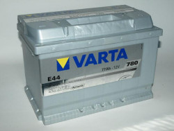 Аккумулятор Varta silver Dynamic 577 400, аккумулятор Varta E44 silver - 77 Ah, габаритные размеры  278x175x190, пусковой ток 780А