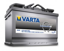 Аккумуляторы Varta Start-Stop (580500073), авто аккумуляторы Варта Старт-стоп F22 80 ампер/часов, размер - 315x175x190, пуск. ток 730 А